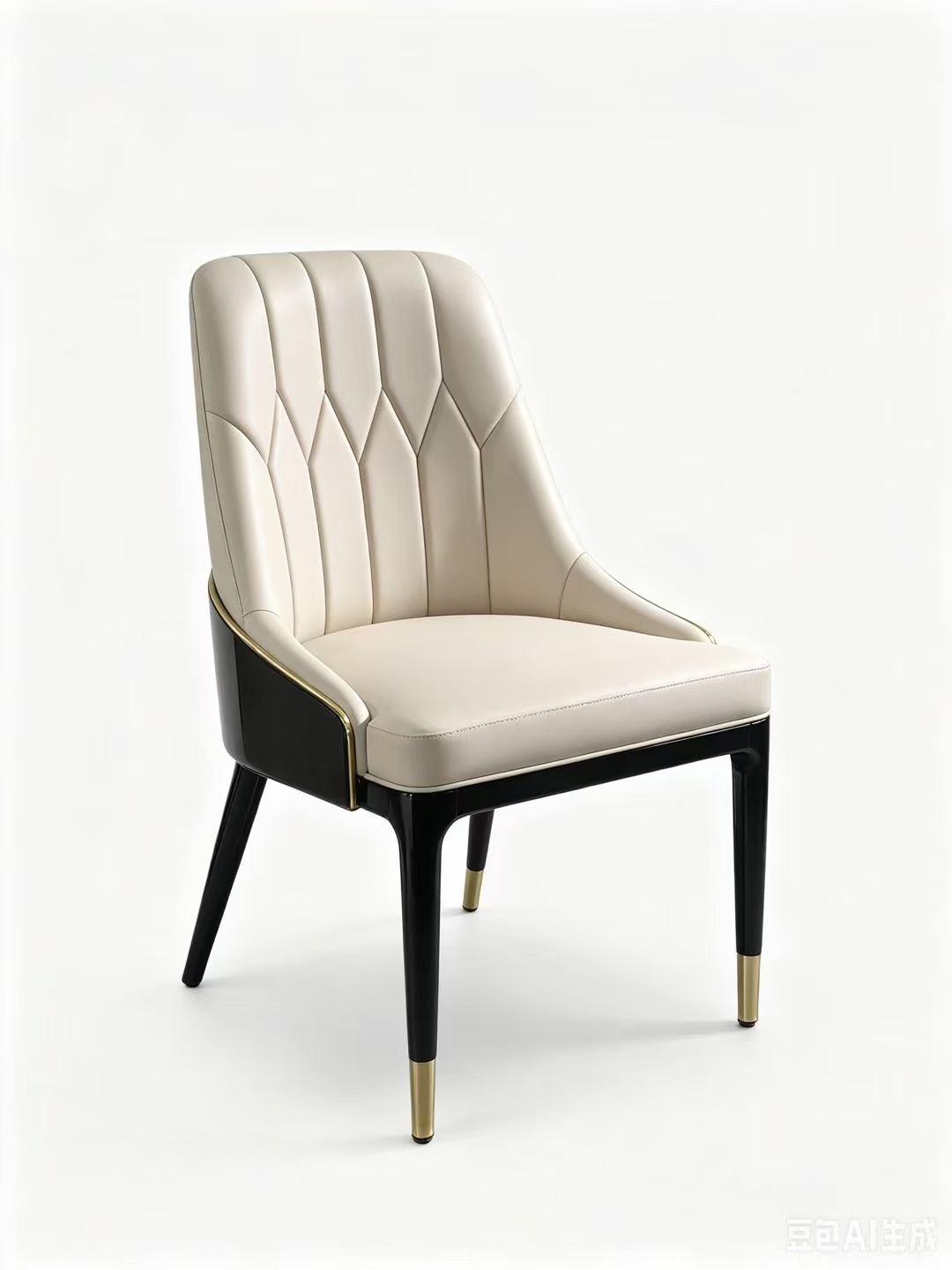 Diamond buckle stainless dining chair