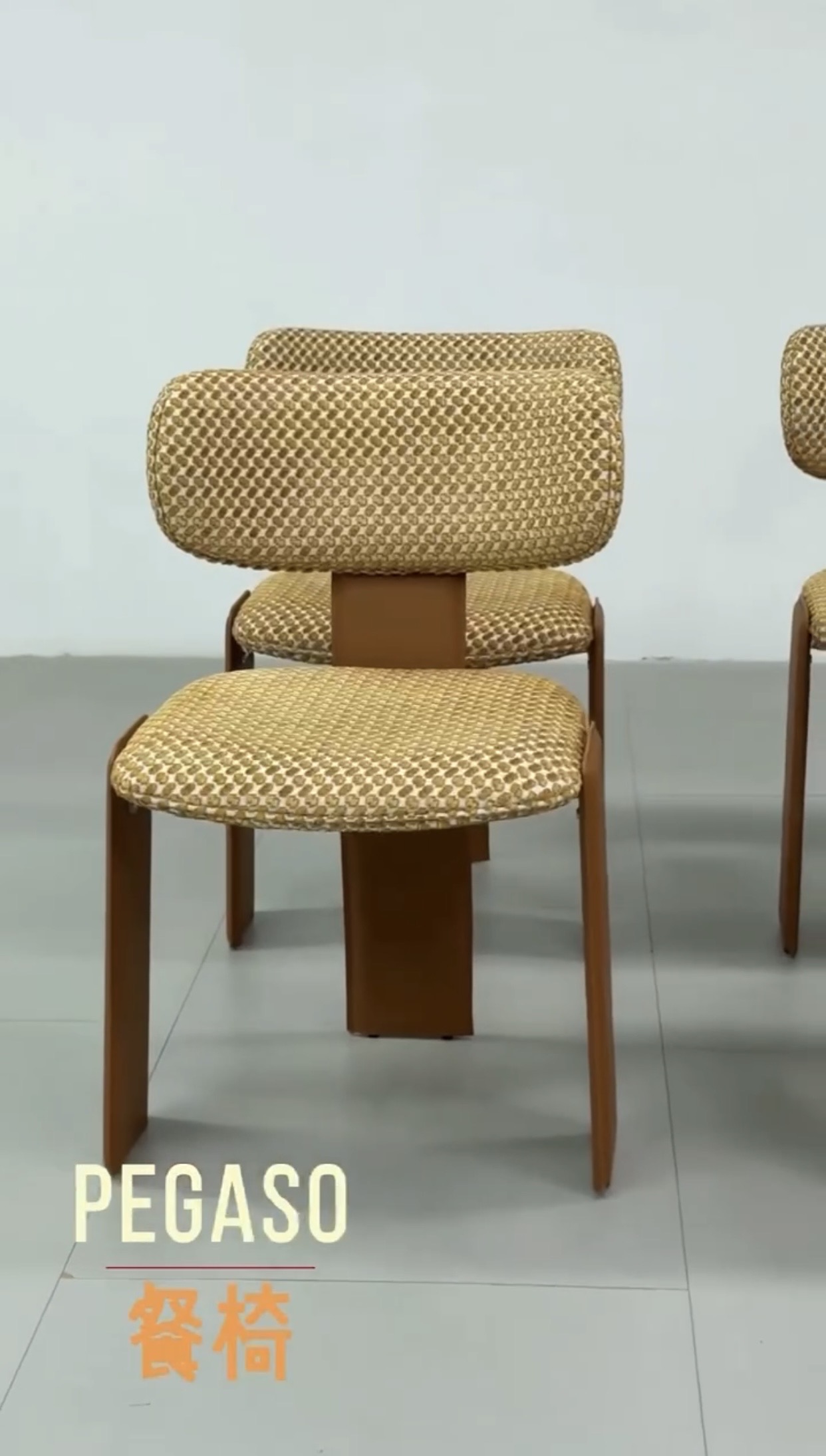 Retro double-back dining chair