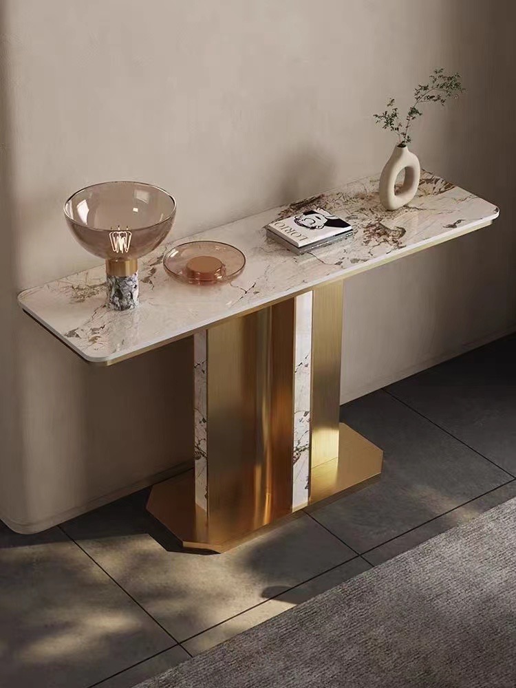 Vertical version of the color-matched porch table