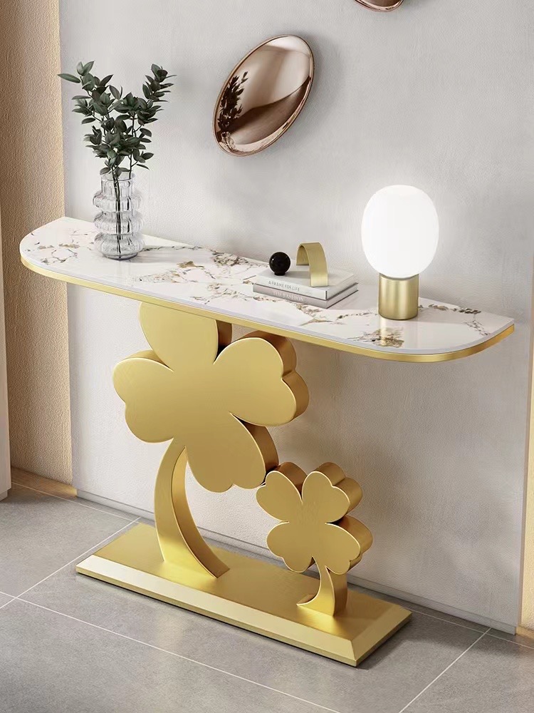 Four-leaf clover stainless steel porch table