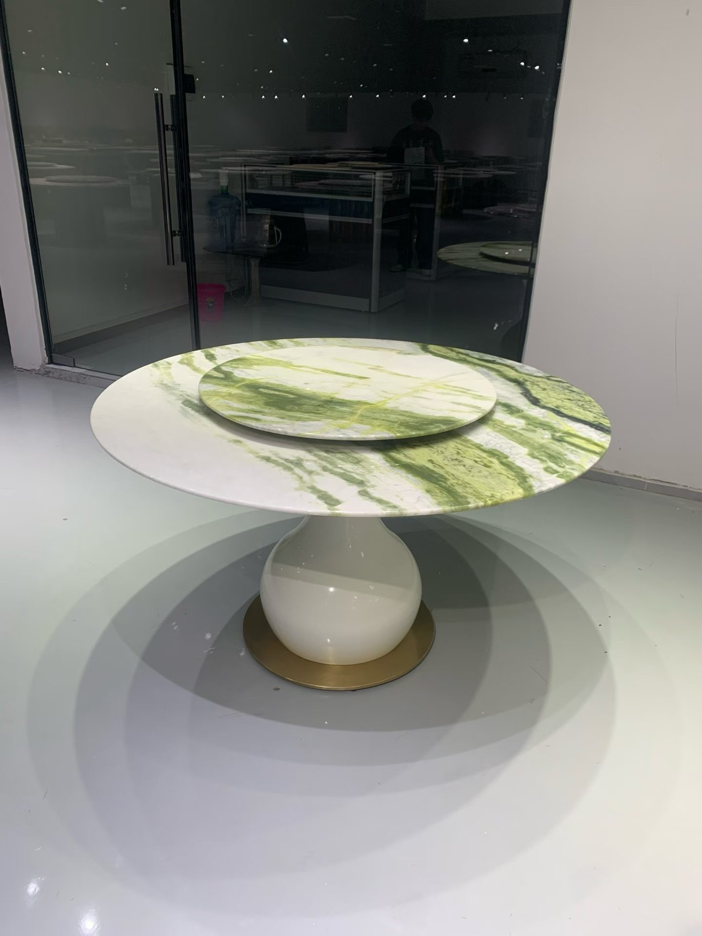 Wooden round table